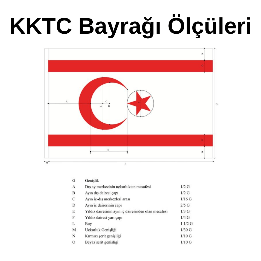 TRNC Flag Dimensions